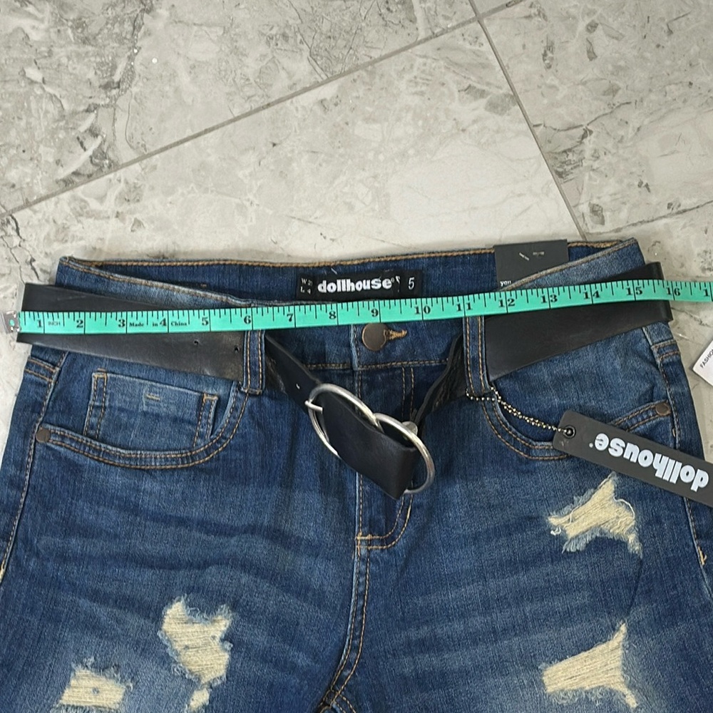 Dollhouse Juniors  Denim Shorts Blue